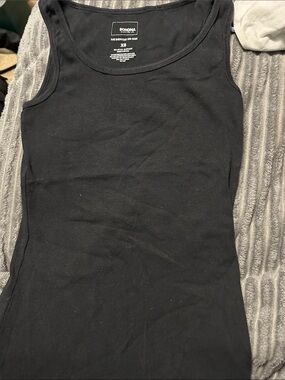 Sonoma Black Ribbed Tank Top